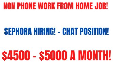 Non Phone Work From Home Job | Sephora Hiring Chat Online $4500 - $5000 A Month Remote Job Hiring