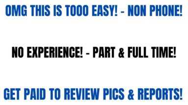 OMG This Is Tooo Easy| Non Phone Work From Home Job | Get Paid To Review Pics & Reports Remote Job
