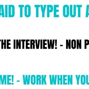 Get Paid To Type Out Audio | Skip The Interview | Non Phone |Part Time Work From Home Job