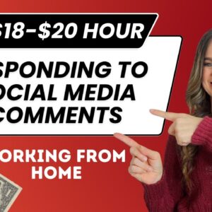 $18 To $20 Hour Responding To Social Media Comments | Non-Phone Work From Home Job 2023 | USA