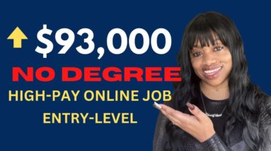 Earn $70K-$93K Per Year! BEST High Paying Non Pone Work From Home Job In 2023! Hiring Now!