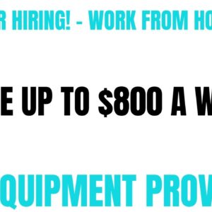 Discover Hiring  Work From Home Job | Up To $800 A Week | All Equipment Provided Online Job Remote