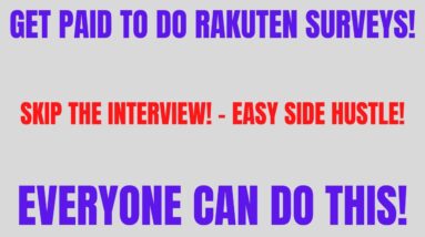Get Paid To Do Rakuten Surveys | Easy Side Hustle 2023 | Everyone Can Do This |Best Side Hustle 2023