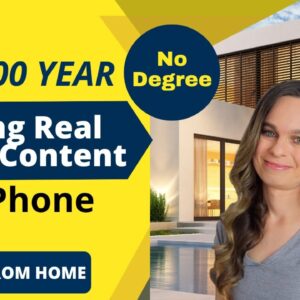 Up To $120,000 Year Editing Real Estate Content (Non-Phone) Work From Home Job | No Degree Needed!