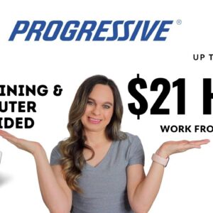 Progressive Hiring Up To $21 Hour Work From Home Job With Computer Provided + Paid Training! USA