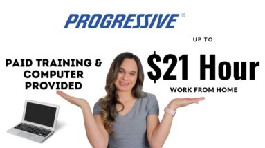 Progressive Hiring Up To $21 Hour Work From Home Job With Computer Provided + Paid Training! USA