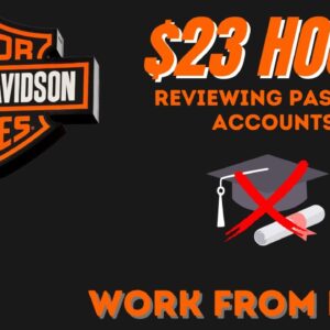 HARLEY DAVIDSON Paying Up To $23 Hour To Work From Home Reviewing Past Due Accounts | No Degree |USA