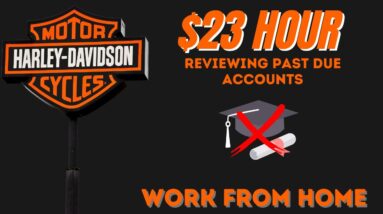 HARLEY DAVIDSON Paying Up To $23 Hour To Work From Home Reviewing Past Due Accounts | No Degree |USA