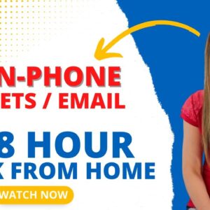 $18 Hour NON-PHONE Tickets / Email Customer Support Work From Home Job 2023 | NO Degree Needed | USA