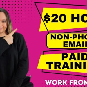 $20 Hour Non-Phone Email Customer Support Work From Home Job With PAID Training & NO Degree Needed!
