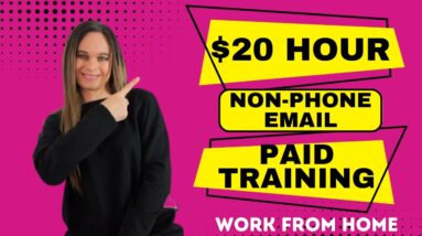$20 Hour Non-Phone Email Customer Support Work From Home Job With PAID Training & NO Degree Needed!