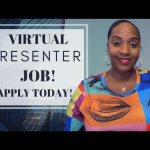 VIRTUAL PRESENTER WORK FROM HOME JOB! FULL TIME, QUICK APPLICATION!