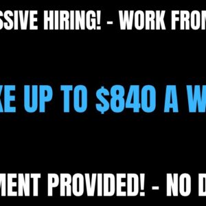 Progressive Hiring | Work From Home Job | Make Up to $840 A Week | Equipment Provided Online Job