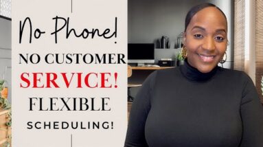 NO PHONE CALLS!! NO EXPERIENCE OR INTERVIEW REQUIRED! FLEXIBLE WORK FROM HOME JOB