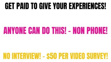 Get Paid To Give Your Experience| No Interview | Anyone Can Do This Easy Side Hustle | Non Phone