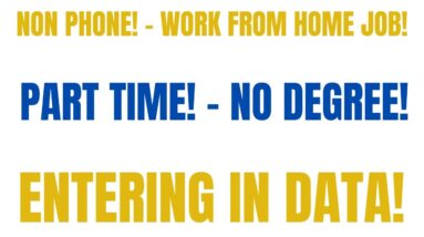 Part Time Non Phone Work From Home Job | No Degree Online Job | Data Entry Specialist Work At Home