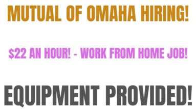 Mutual Of Omaha Hiring | Make $22 An Hour + Equipment Provided | Work From Home Job Hiring Now 2023