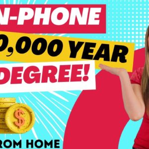 High Paying $100,000 To $130,000 Year NON-PHONE Work From Home Job With NO DEGREE Needed! | USA