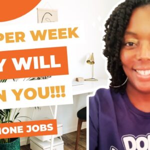 They Will Train You!!! $720 Per Week| Non Phone Work From Home Jobs| No Degree Needed