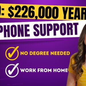 HIGH Paying $129,000 - $226,000 Year NON-PHONE Customer Support Remote Job| NO Degree! |USA & Canada