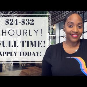 $24-$32 HOURLY! FULL TIME WORK FROM HOME JOB, AVAILABLE NOW!
