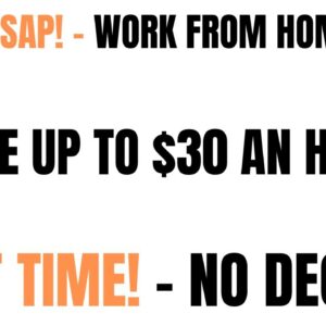 Start Asap! Make Up To $30 An Hour! Part Time Work From Home Job | Appointment Setters Online Job