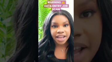 ⚠️ WARNING! DATA ENTRY JOB SCAM! #dataentry #workfromhome #shorts