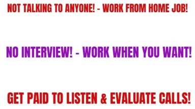 Not Talking To Anyone! - Non Phone Work From Home Job | No Interview | Listen & Evaluate Calls