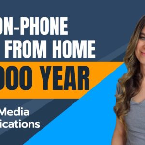 $71,000 To $85,000 Year NON-PHONE Work From Home Job In The USA | Social Media Communications