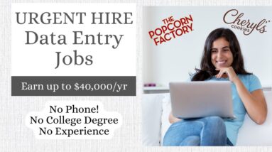 $30,000-$40,000/YR DATA ENTRY JOBS | URGENTLY HIRING | NO DEGREE | REMOTE | PERFECT FOR INTROVERTS
