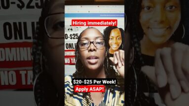 NON PHONE WORK AT HOME JOBS 2023! $20-$25 PER HOUR! HIRING IMMEDIATELY! NO EXPERIENCE JOBS#shorts