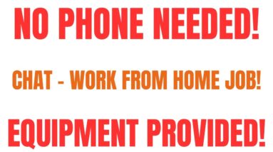 No Phone Needed! | Chat Work From Home Job | Equipment Provided Work From Home Job