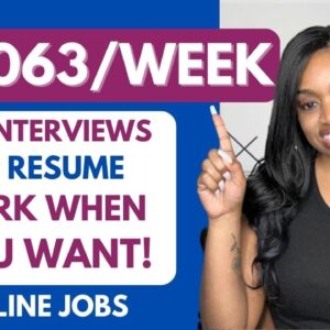⬆️$1063 Per Week! No Resume, No Interviews, Make Your Own Schedule! Work From Home Jobs HIRING ASAP!