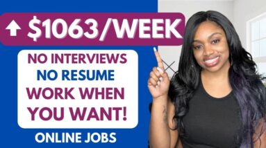 ⬆️$1063 Per Week! No Resume, No Interviews, Make Your Own Schedule! Work From Home Jobs HIRING ASAP!