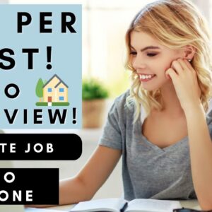 NEW! NO PHONE REMOTE JOB! $50 PER TEST! NO EXPERIENCE NON PHONE WORK FROM HOME JOBS 2023