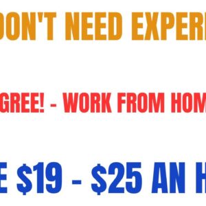 You Don't Need Experience! No Degree! Work From Home Job | Make $19 - $25 An Hour Best Work At Home