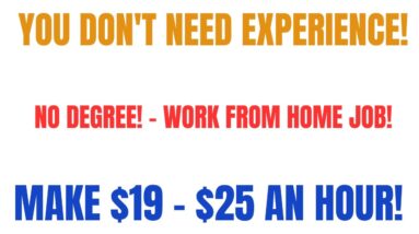 You Don't Need Experience! No Degree! Work From Home Job | Make $19 - $25 An Hour Best Work At Home