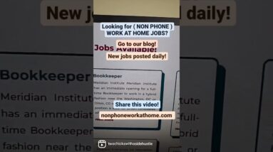 Looking For REAL Data Entry? Chat? Email Jobs? We Post Them. nonphoneworkathome.com  #workfromhome