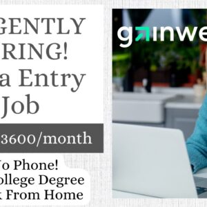 UP TO $3600/MONTH ENTERING DATA | URGENT HIRE | NO DEGREE | WORK FROM HOME | PERFECT FOR INTROVERTS