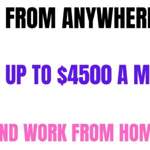 Non Phone Work From Home Job | Weekend Hours | Up To $4500 A Month |  Hiring Now | Anywhere USA