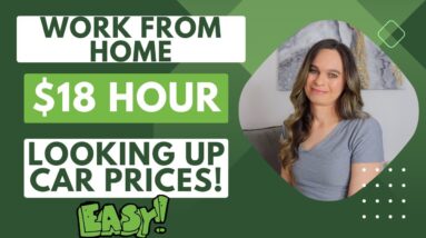 Up To $18 Hour Working Remote From Home Researching Car / Vehicle Prices | No Degree Needed | USA