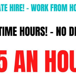 Immediate Hire | Part Time Work From Home Job | No Degree | $15 An Hour Online Job 2023