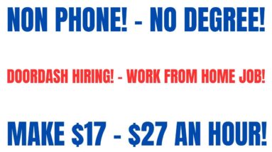 Non Phone Work From Home Job | DoorDash Hiring $17 - $27 An Hour Online Job Hiring Now No Degree