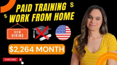 $2,264 Month + Paid Training Work From Home Job | No Degree | Helping Parents With Support Payments