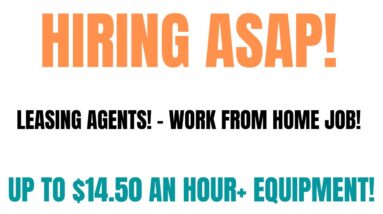 Hiring ASAP!  Leasing Agents - Work From Home Job | Full & Part Time Up To $14.50 + Equipment