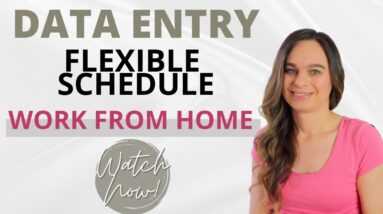 DATA ENTRY (Non-Phone) FLEXIBLE SCHEDULE (Work When You Want) Work From Home Job | USA | Side Hustle
