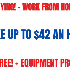 High Paying Work From Home Job | Make Up To $42 An Hour | No Degree+ Equipment | Online Job Hiring