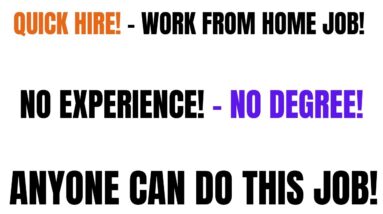 Quick Hire Work From Home Job Anyone Can Do It | No Experience - They Will Training You| No Degree!