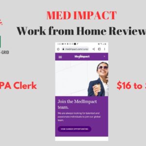 Med Impact Pay $16-24 hr No Experience | Med Impact work at home review