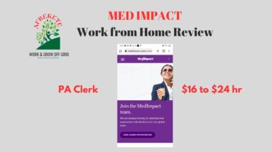 Med Impact Pay $16-24 hr No Experience | Med Impact work at home review